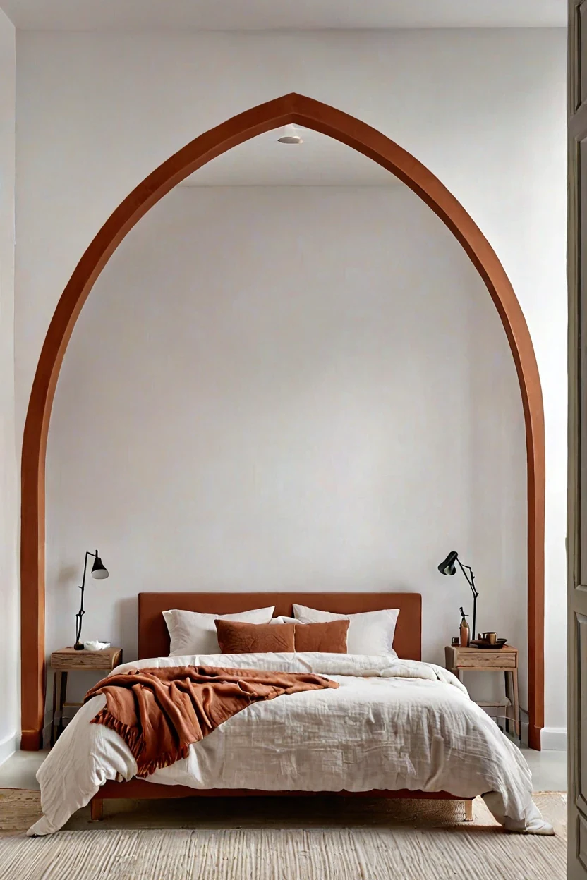 Creative painted arch headboard ideas for budget-friendly bedroom updates