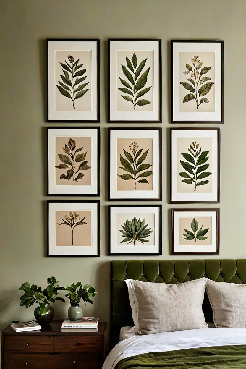 Audubon Botanical Print Gallery Botanical print gallery wall highlighting master bedrooms decor cozy ideas projects