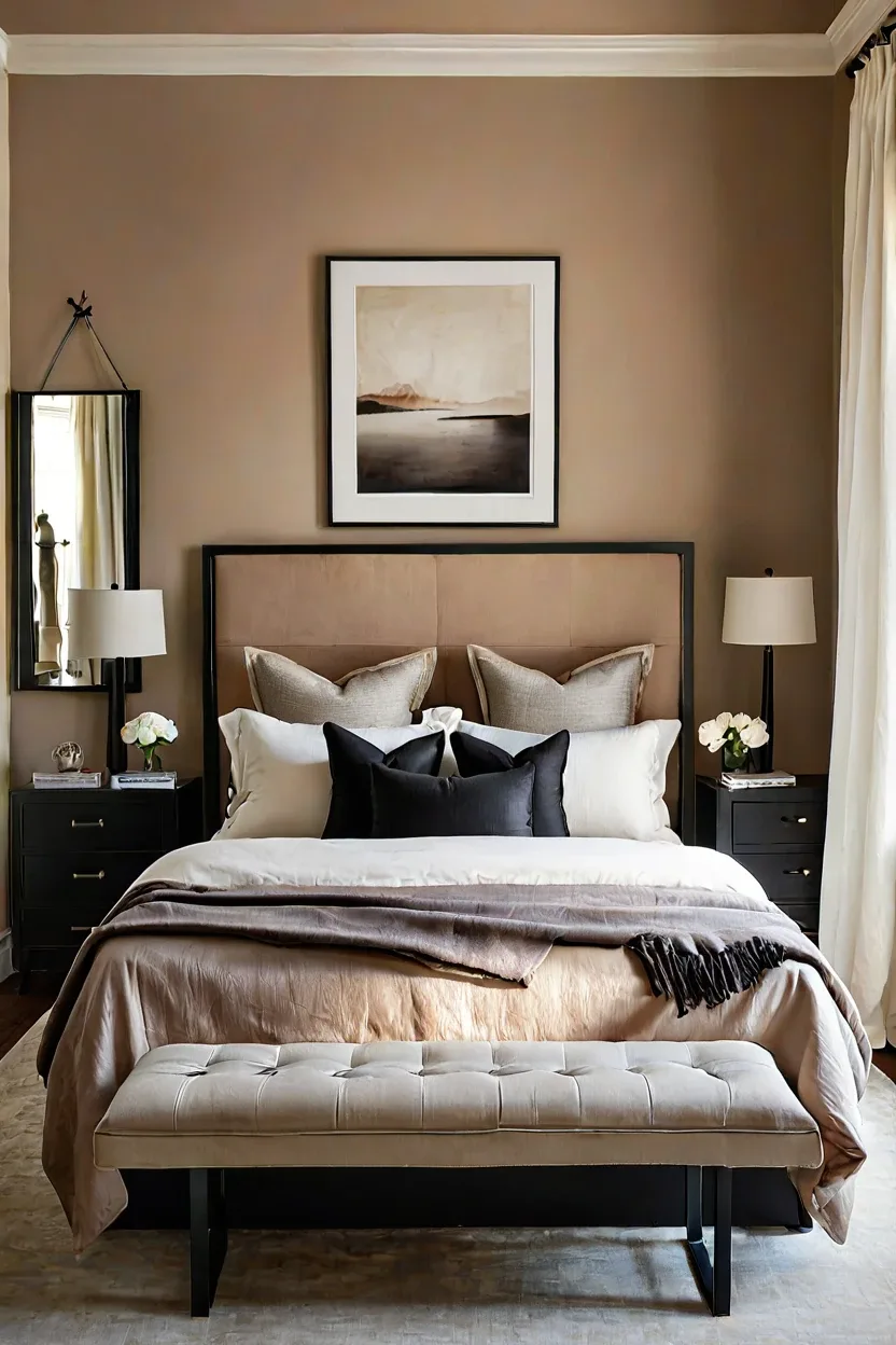 Subtle Venetian Plaster Walls Master bedrooms decor cozy ideas utilizing subtle Venetian plaster walls.