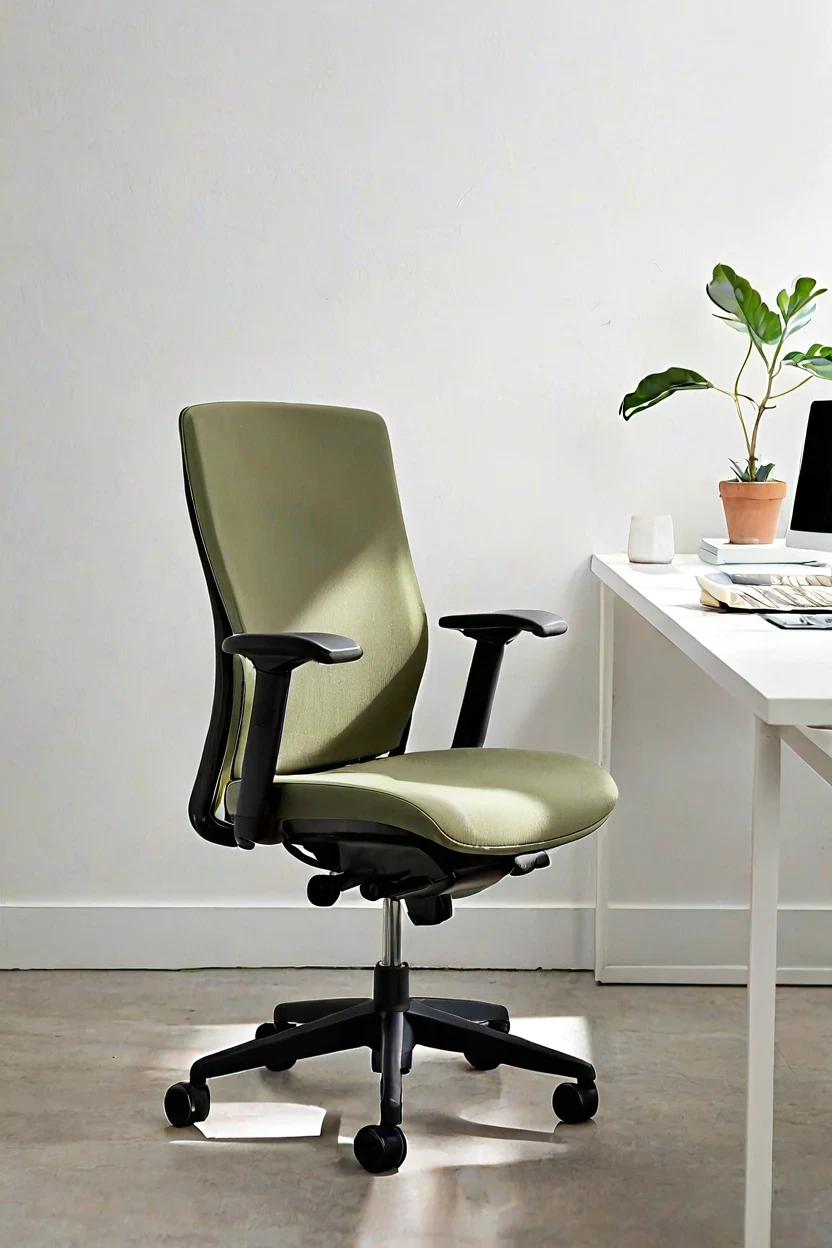 Matte Sage Green Task Seating Matte sage green task seating featured in calming office chairs ideas.