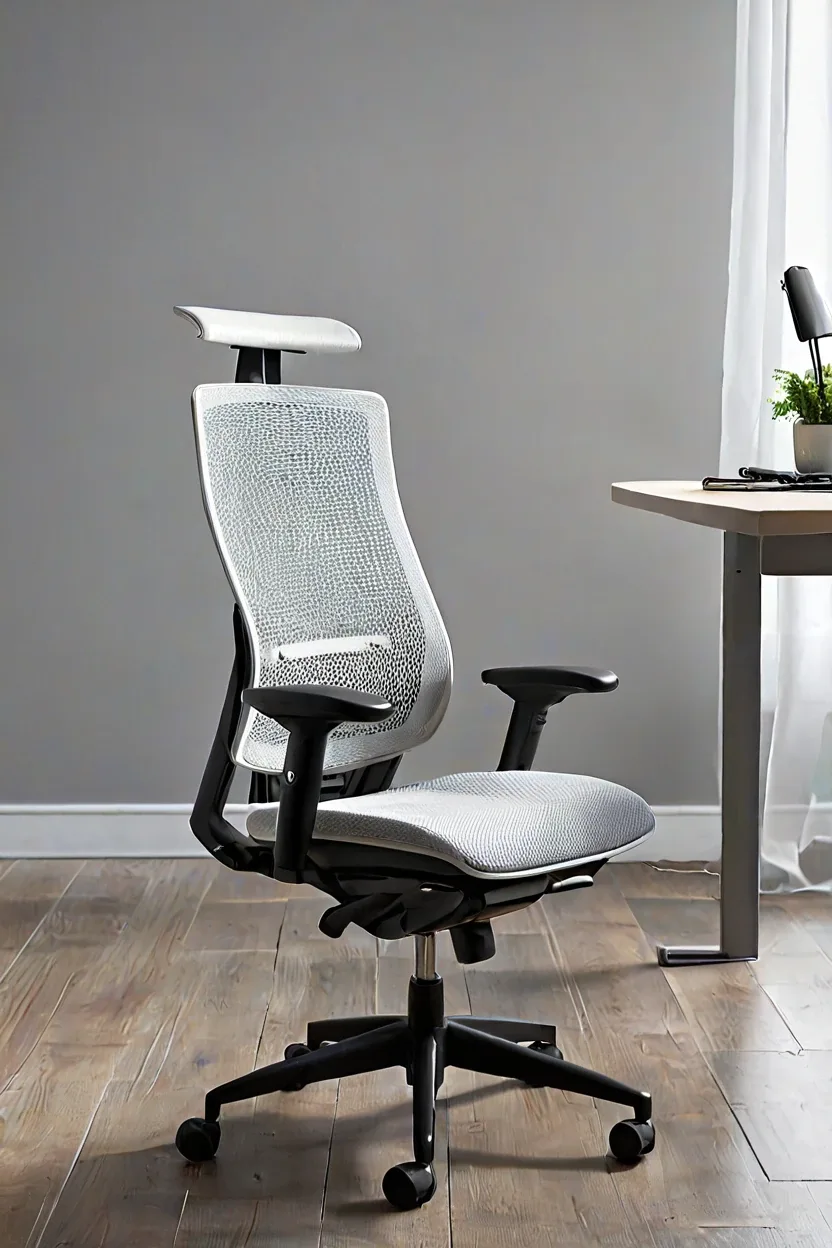 Minimalist White Mesh Ergonomic Seat minimalist white mesh ergonomic chair showcasing clean home office chairs ideas