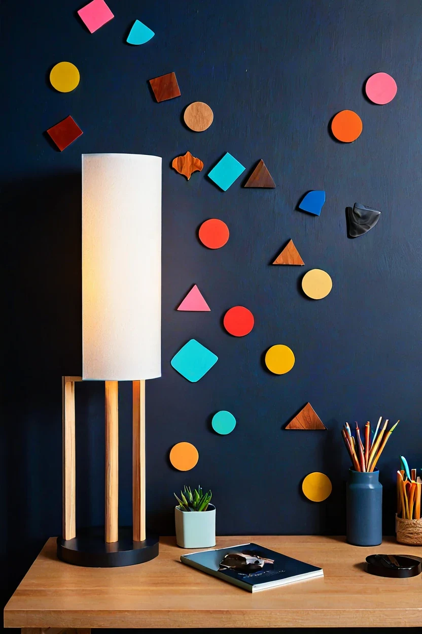 Magnetic accent wall showcasing creative small kids room ideas for play.