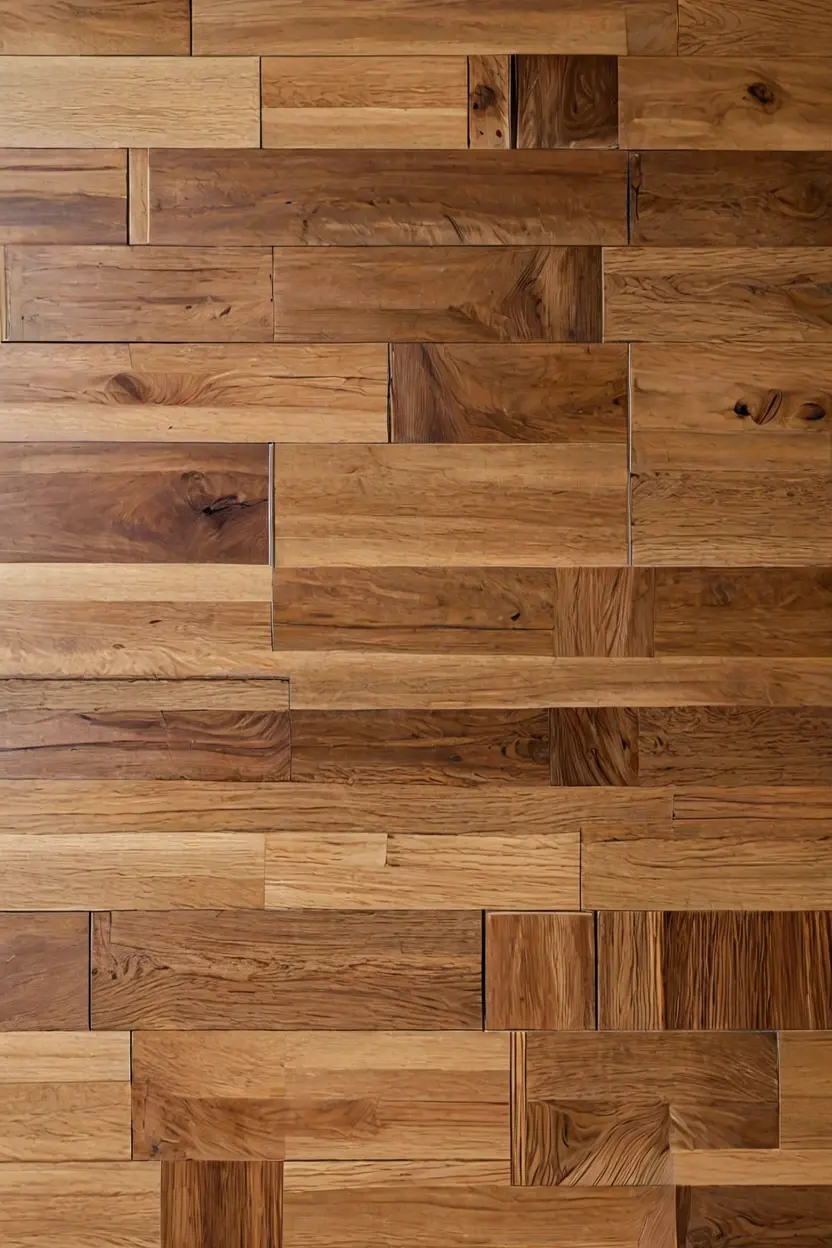 Custom Stained Parquet Squares Basket weave parquet blocks showcasing traditional wooden floor styling ideas with mixed tones