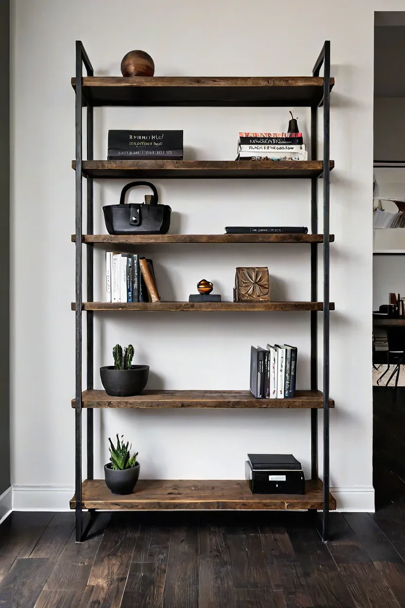 Industrial Steel and Timber Studio interior featuring industrial wooden floor styling ideas.